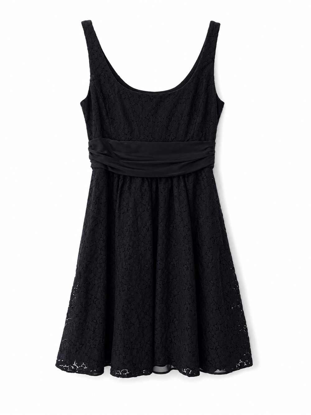 Vintage Liz Lange Black Lace Fit-and-Flare Dress